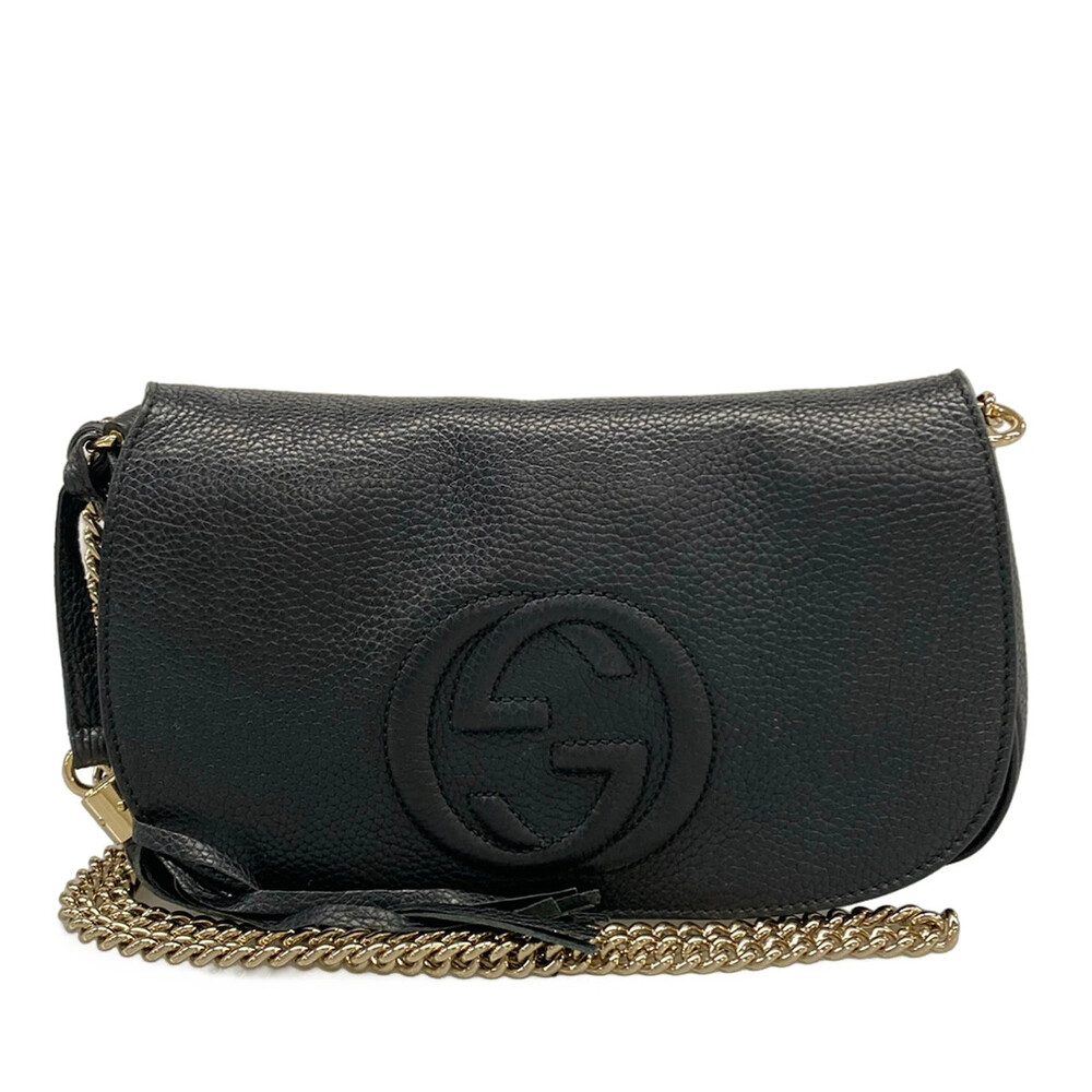 Gucci Soho Black Leather Shoulder Bag #305212G89B